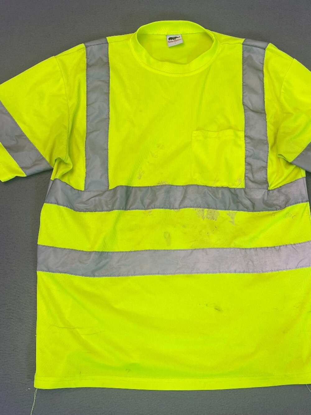 Golden Elephant Yellow Reflective High Visibility Safety Hazard Shirt Mens Large